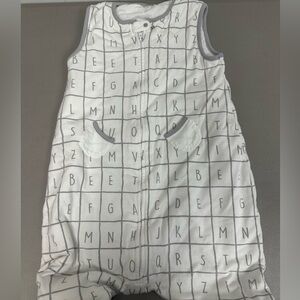 Teal Bee size 3T-4T sleep sack with feet holes - great for toddlers